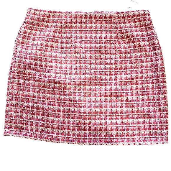 NWT Pink Tweed Mini Skirt, Item Ditto, Medium - Picture 5 of 6